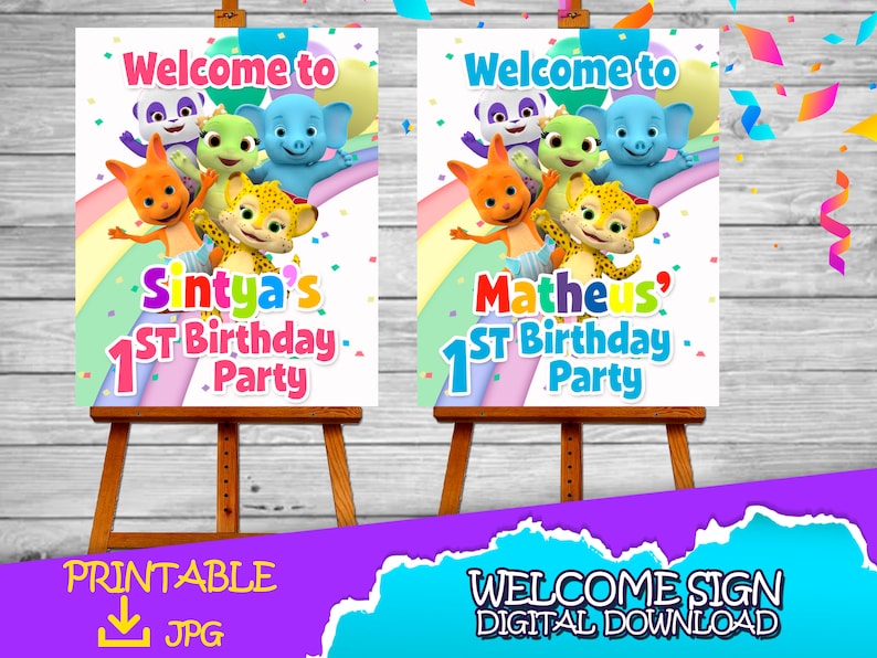 Welcome Sign Word Party Word Party Birthday Welcome Sign Word Party Birthday Party Welcome Sign For Party image 1