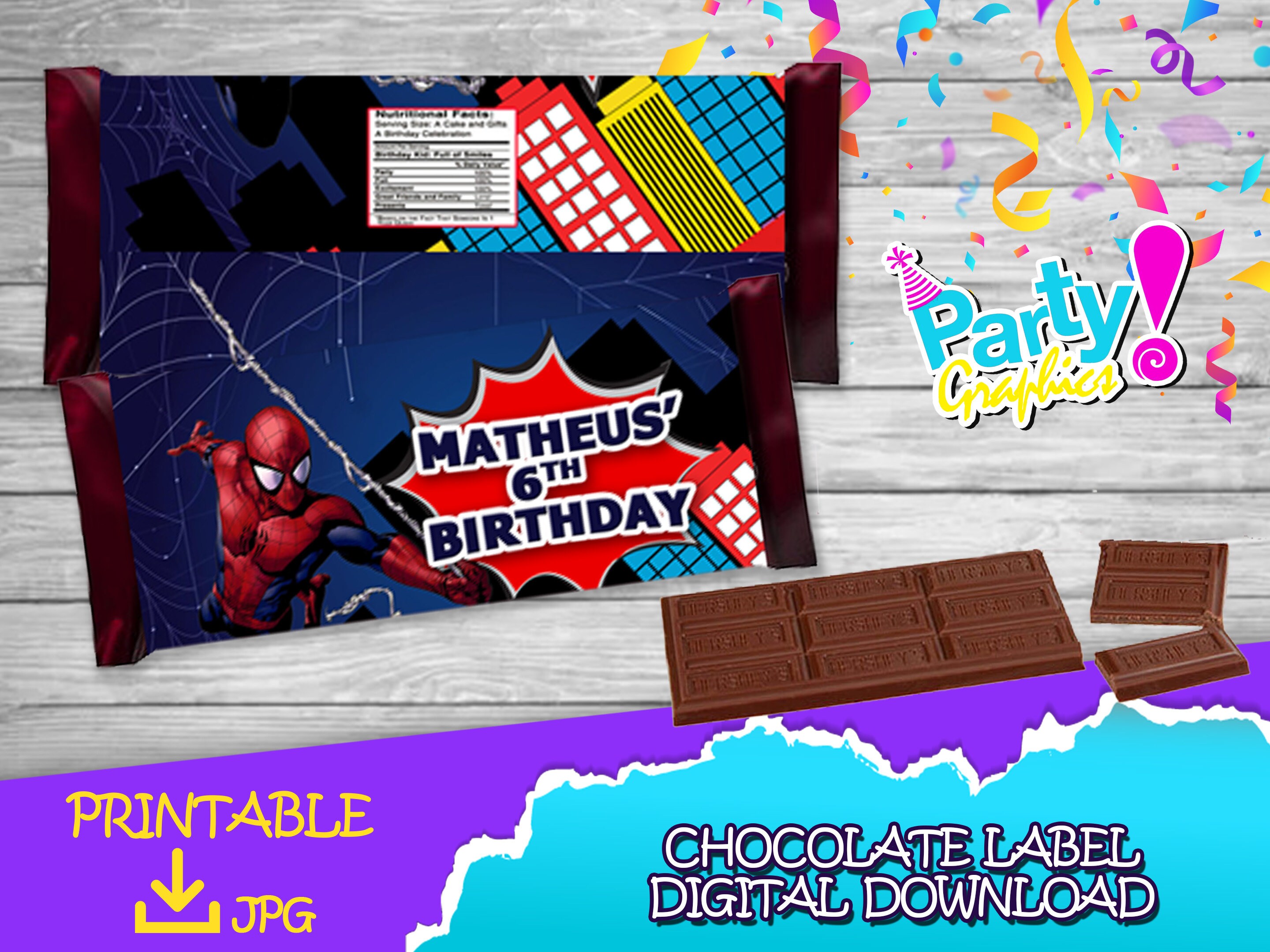 Spiderman Birthday Pack Chip Bag fruit Snacksfavor Bag Etsy UK