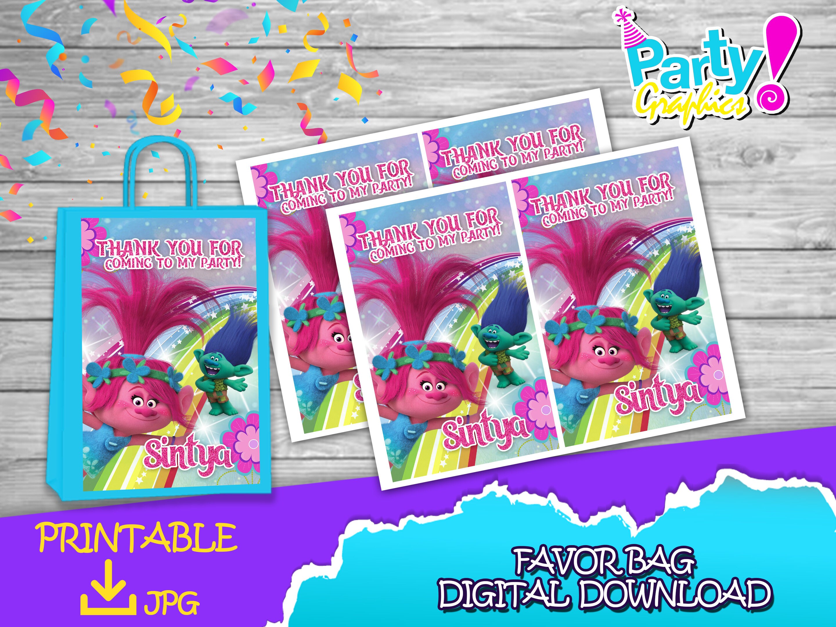 Trolls Party Pack chip Bag fruit Snacksfavor Bag Juice Etsy Australia