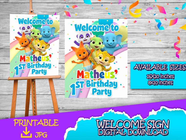 Welcome Sign Word Party Word Party Birthday Welcome Sign Word Party Birthday Party Welcome Sign For Party image 5