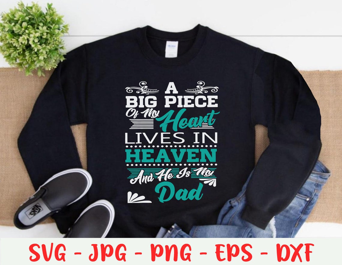 Download Missing Dad In Heaven Dad Memorial Svg Png Eps Dxf Jpg | Etsy