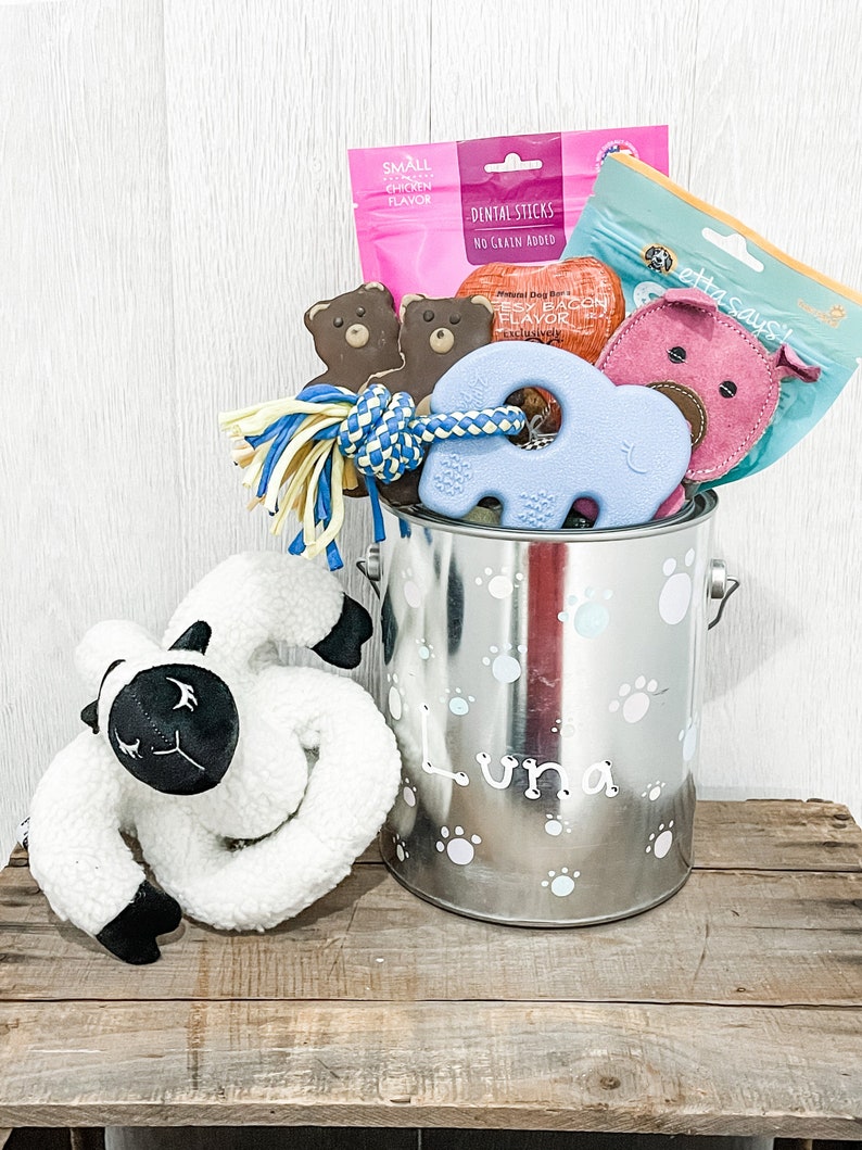 Puppy Gift Basket Deluxe Pup Basket Luxury New