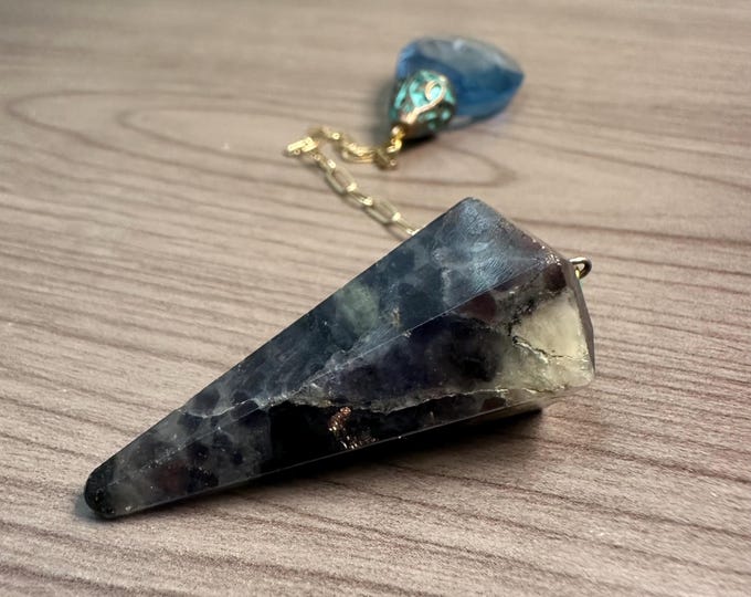 Sodalite Dowsing Pendulum | Pocket Dowsing Tool | Spiritual Exploration | Handmade Divination | Reprogram Your Algorithm