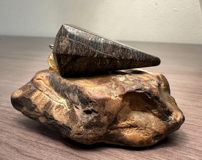 Bronzite Dowsing Pendulum | Pocket Dowsing | Spiritual Exploration | Fidget Spinner | Reprogram Your Algorithm