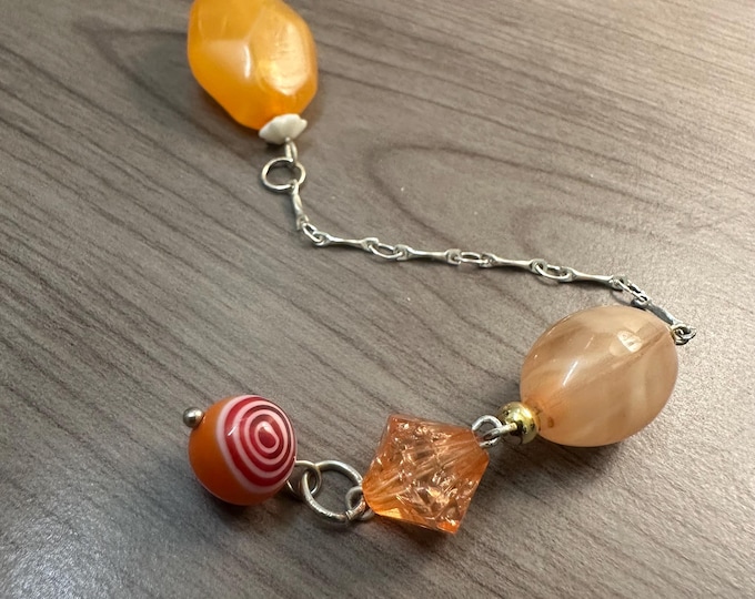 Pendulum for Dowsing & Divination Sustainable, Upcycled Materials. Fully Repurposed, Sunshine Beads and Vintage Findings.