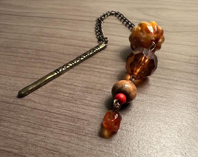 Pendulum for Dowsing & Divination Sustainable, Upcycled Materials. Repurposed Beads and Vintage Findings