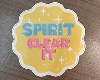 Spirit Clear It Sticker: Custom Prayer & Mantra Decal