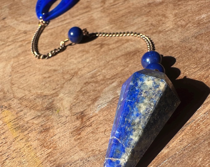 Lapis Deep Blue Deep Spiritual Connection | Dowsing Pendulum | Divination Spiritual Tool