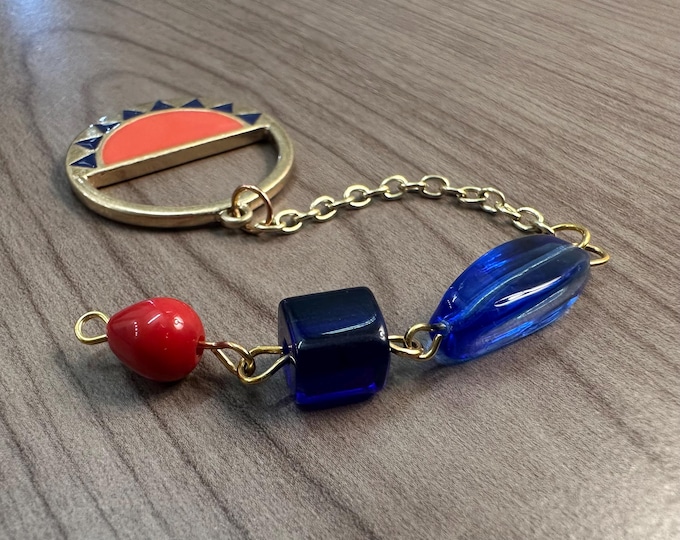 Orange Gold and Red Dowsing Pendulum | Pocket Dowsing Tool | Spiritual Exploration | Vintage Jewelry | Reprogram Your Algorithm
