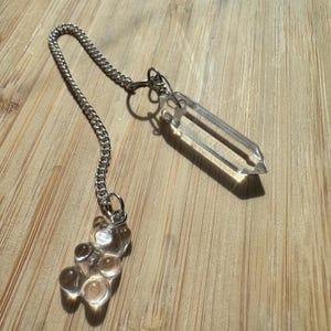 Gummi Bear wichelroede van helder kwarts | Waarzeggerijtool | Spiritualiteitsondersteuning