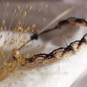 Makrameearmband "Sienna" in Wellenform | geknüpftes Armband in verschiedenen Farben