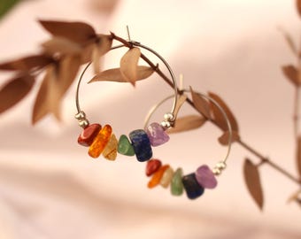 Boucles d'oreilles en argent de la collection PRIDE