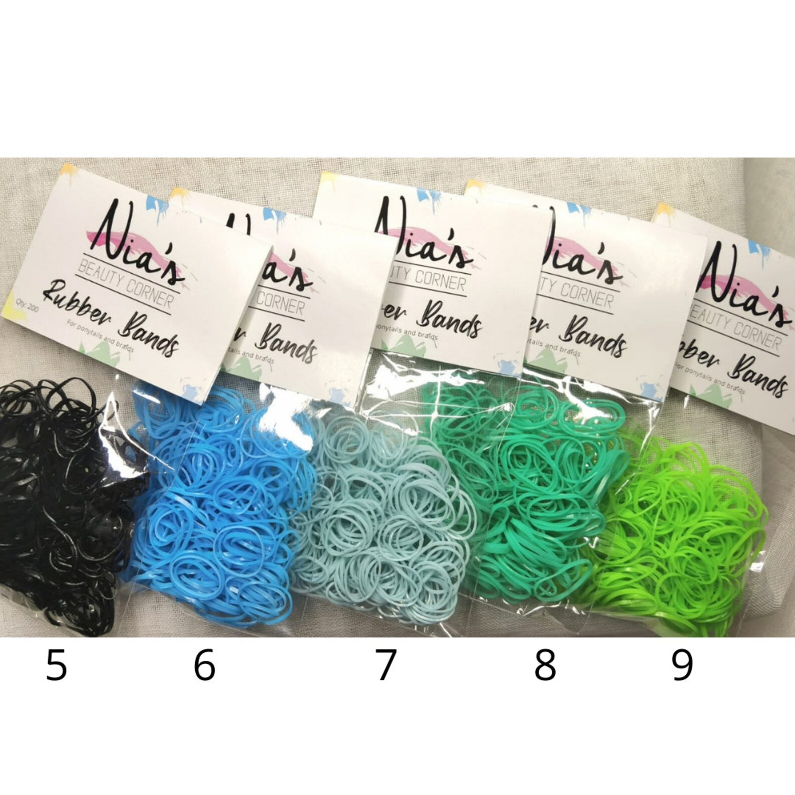 200 Hair Rubber Bands Small Hair Ties Elastic Bands for Etsy