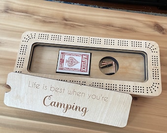 Cribbage Board With Personalized Inscriptions