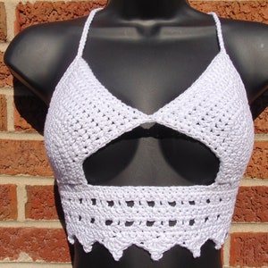 The Crown Peekaboo Crop Top | Made To Order Crop Top | Handmade Crochet Crop Top | Crochet Crop Top | Crop Top | Women's Clothing |