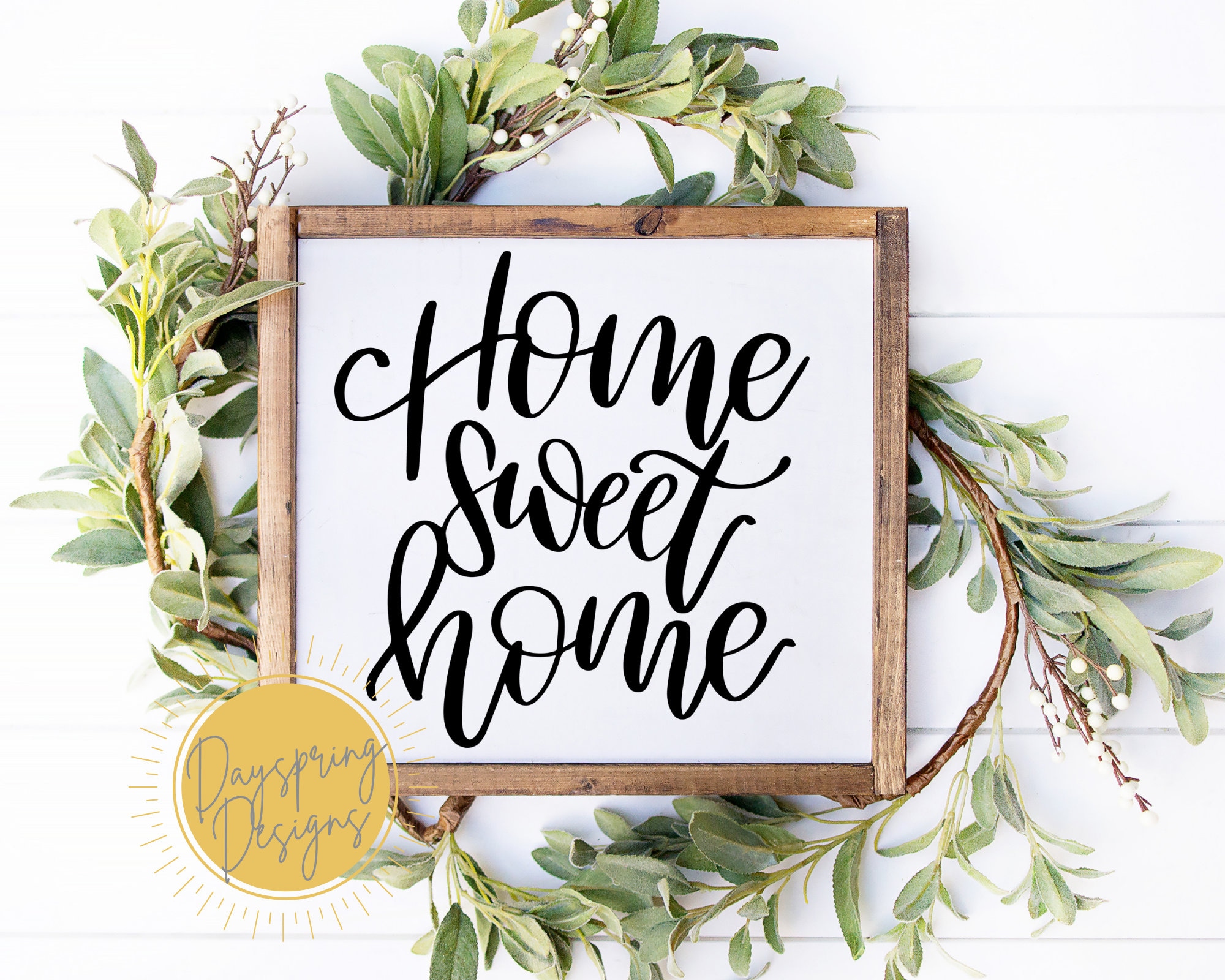 Home Sweet Home INTERCHANGEABLE Farmhouse Frame Gift Seasonal Decor