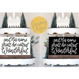 Christmas Tiered Tray Decor | Interchangeable Insert (Stand Sold Separately) | Christmas | Minimalist | Tiered Tray Decor | Tiered Tray