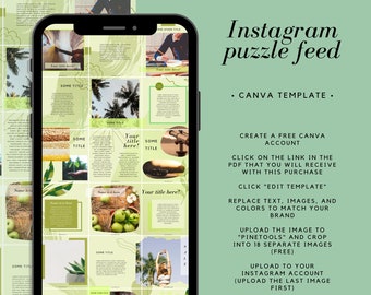 Canva Instagram Puzzle Feed Template-Instagram Puzzle Feed Canvas-Instagram Template-Canva Instagram Template-Instagram Puzzle Feed Canva