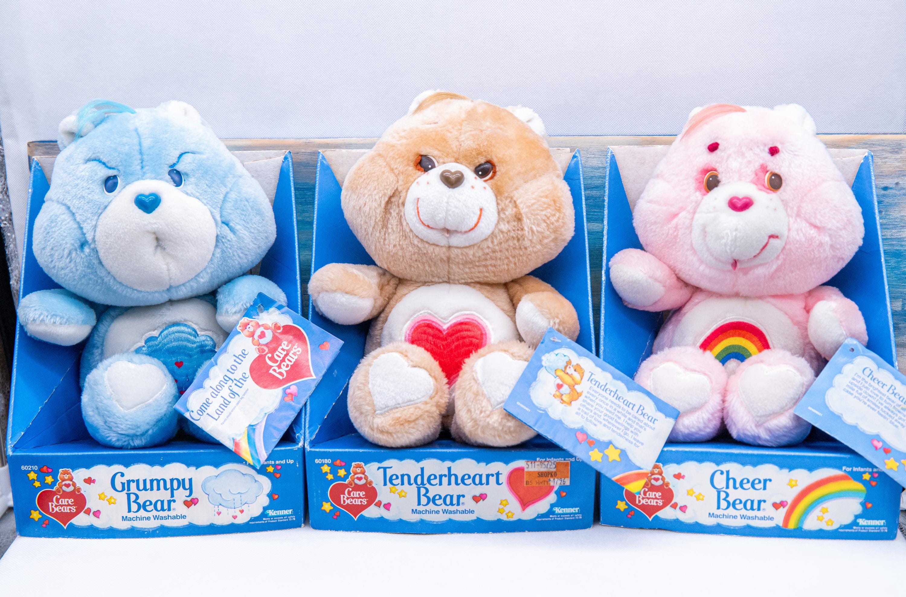 Care Bears 1983年　ヴィンテージ　4点セット　稀 ORIGINAL BOX Vintage 1983 Care Bear™ Plush Animals by Kenner