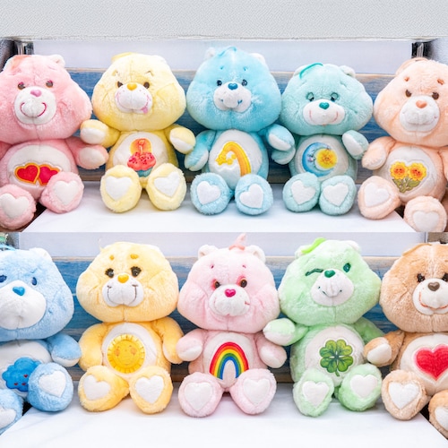 Vintage 1983 Care Bear™ Plush Animals by Kenner®, Original Ten