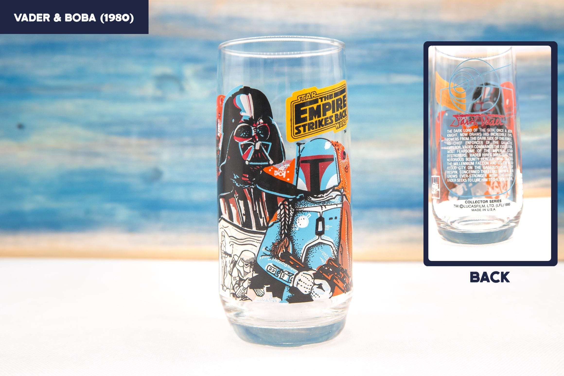 Vintage Star Wars Glasses, Burger King and Coca-cola Promotional