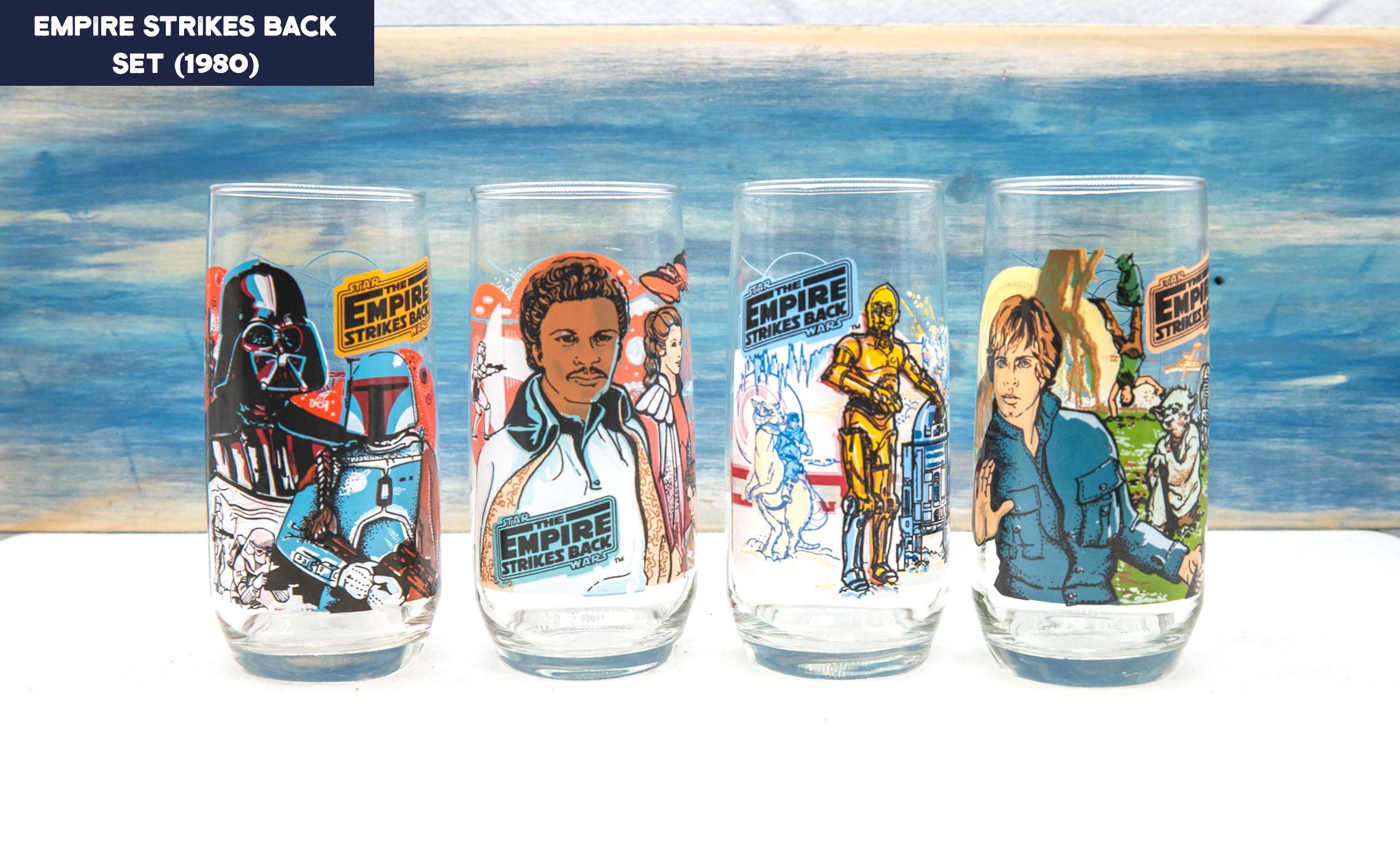 Vintage Star Wars Glasses, Burger King and Coca-cola Promotional