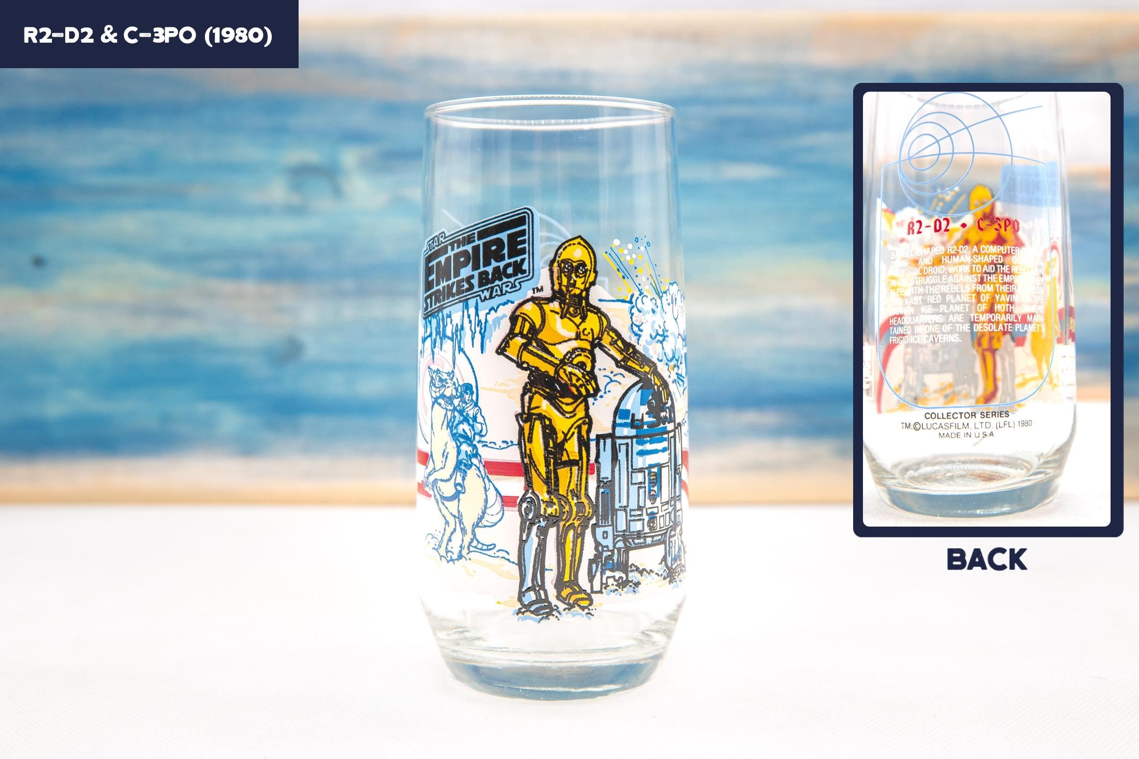 Vintage Star Wars Glasses, Burger King and Coca-cola Promotional