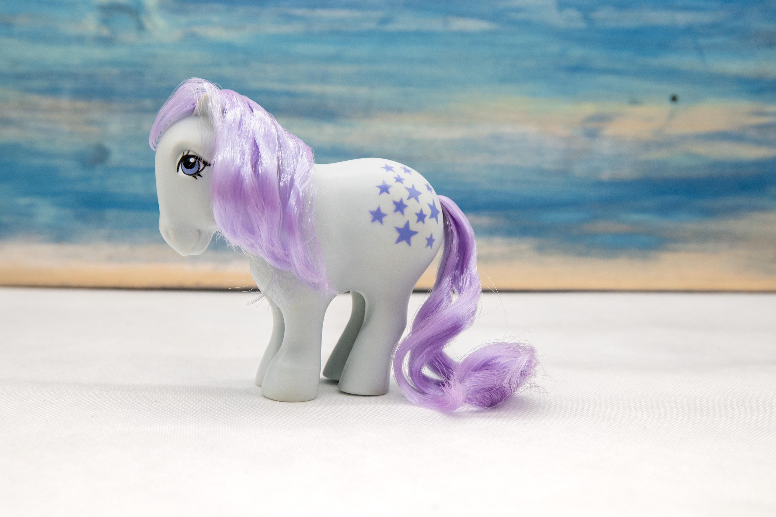 マイリトルポニー pony vintage Vintage My Little Pony with mini butterflies marks Blue with