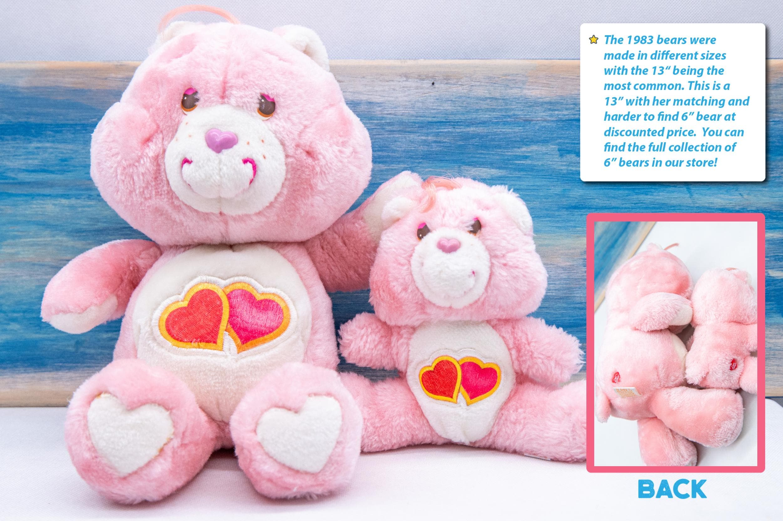 Care Bears 1983年　ヴィンテージ　4点セット　稀 Care Bear Vintage 1983 Plush Lot Of 2 Pink Love A Lot And
