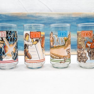 Vintage 1983 Burger King Star Wars 'Return of the Jedi' Glasses, Coca-Cola - All Set Glasses Available - FREE SHIPPING