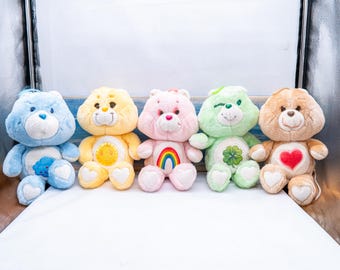 Care Bears 1983年　ヴィンテージ　4点セット　稀 Vintage 1983 Care Bear™ Plush Animals by Kenner®, Year 1