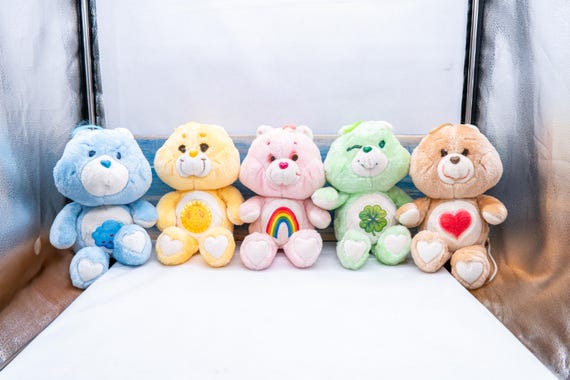 Vintage 1983 Care Bear™ Plush Animals by Kenner®, Year 1