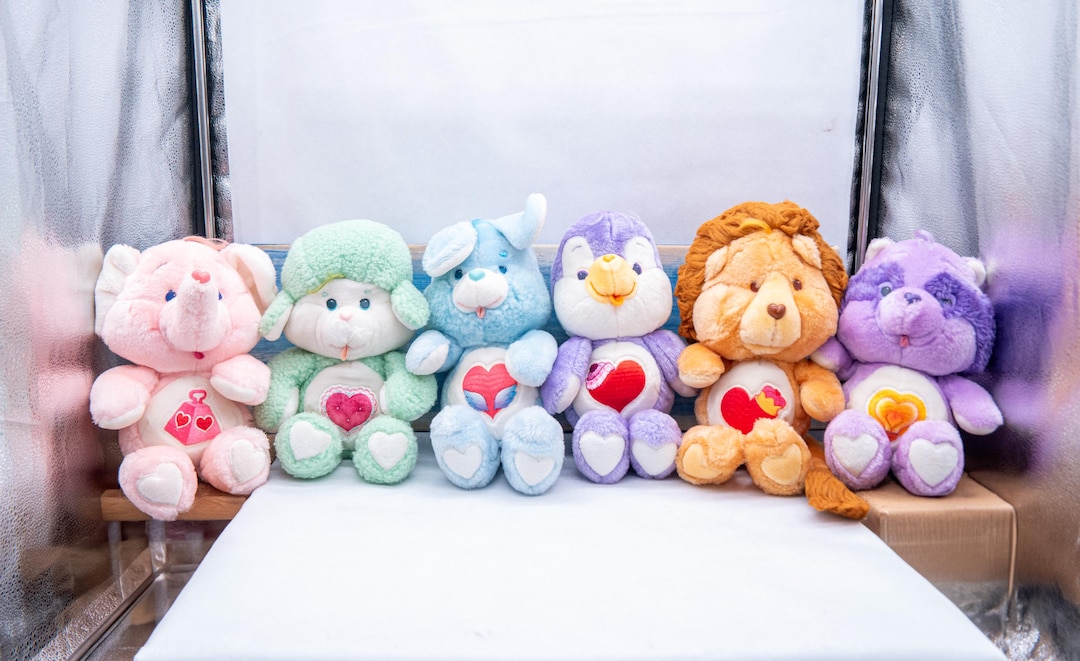 Vintage 1984 Care Bear Cousins™ Plush Animals by Kenner®, Original
