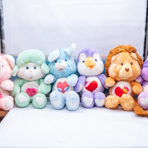 Carlton Cards/ 20th Anniversary Vintage 2002 Plush Care Bears and