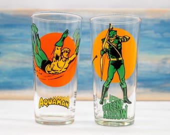 Vintage 1976 Pepsi Super Series DC Comics Superhero Drinking Vintage 1976 Pepsi Super Series DC Comics Superhero Drinking