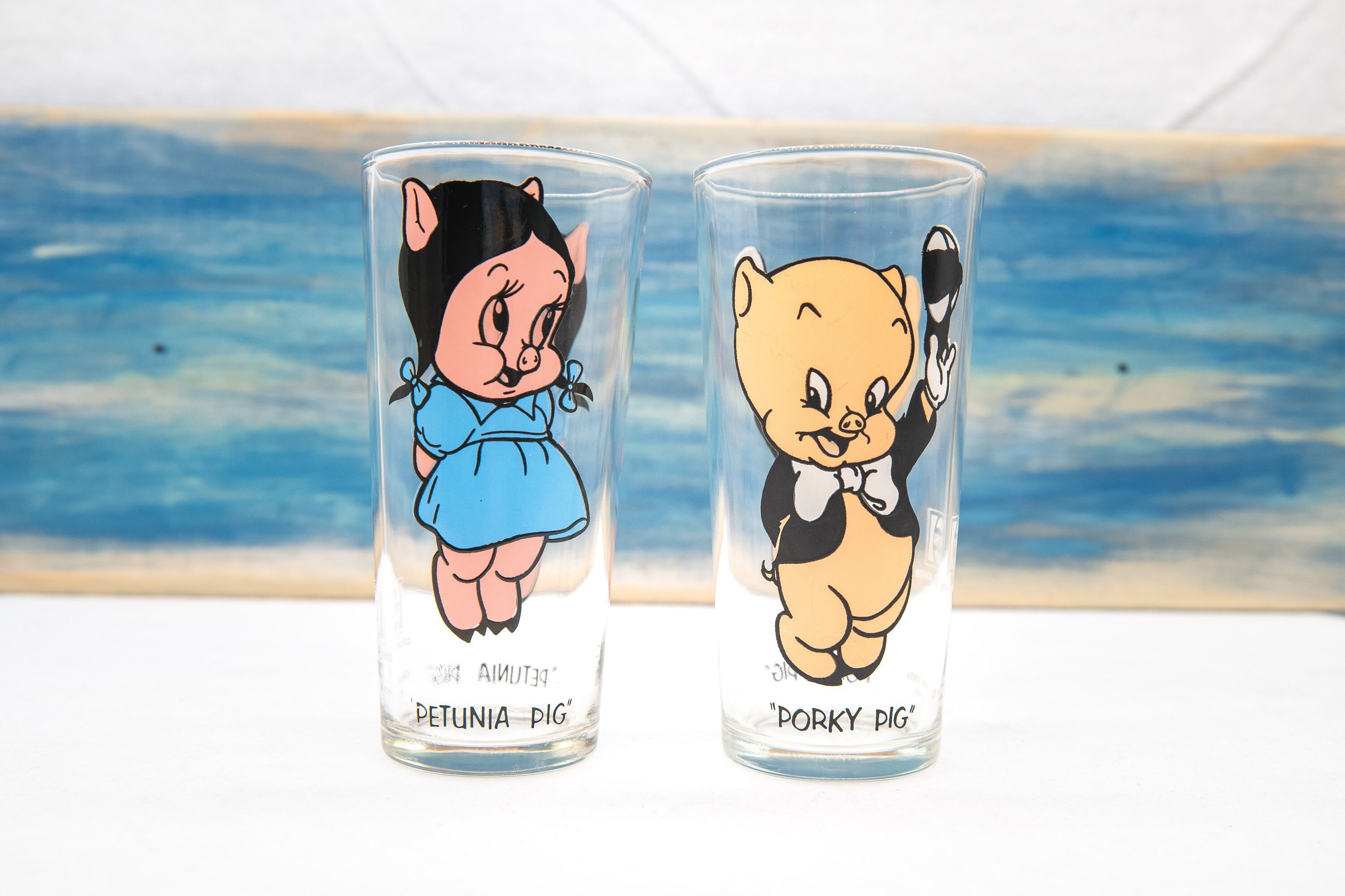 ルーニー・テューンズ PEPSI グラスセット 16個 Vintage 1973 Warner Bros. Pepsi Glass Collection - Looney