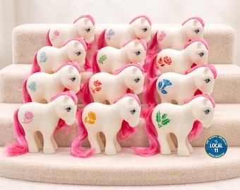 Vintage 1985 My Little Pony Birthflower Ponies, G1 Rare Mail-Order Only