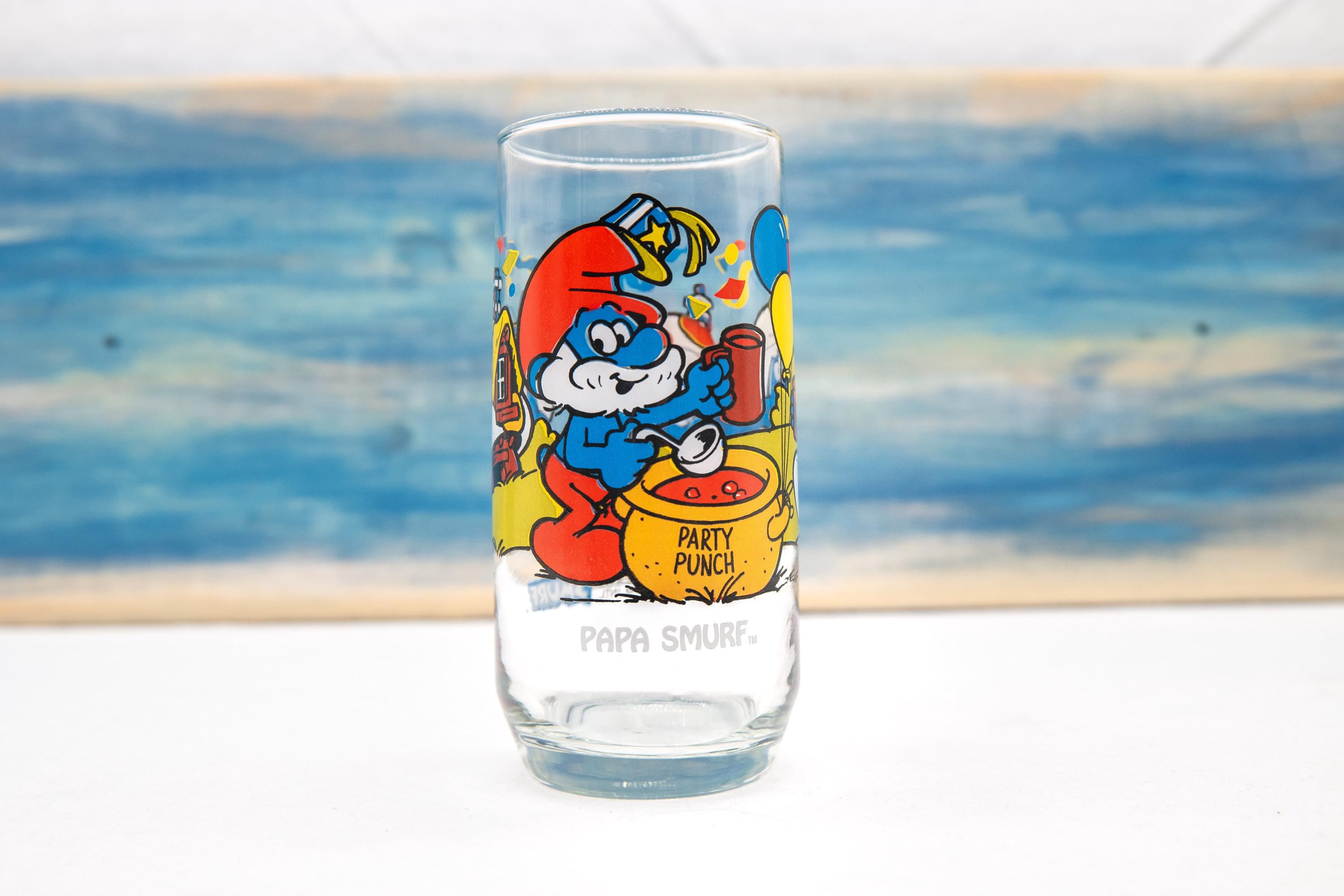 アメリカン雑貨 SMURF スマーフ 1983 ビンテージグラス 2個セット アメリカン雑貨 SMURF スマーフ 1983 ビンテージグラス 2個セット