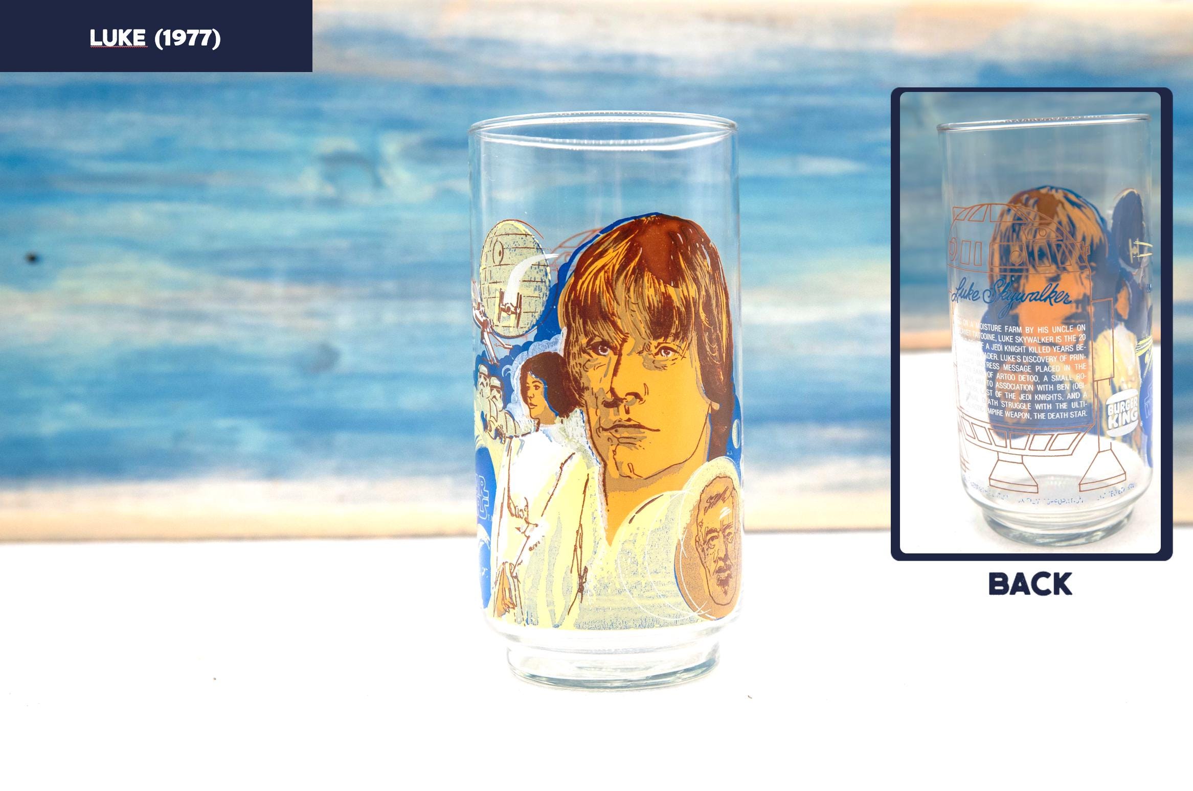 Vintage Star Wars Glasses, Burger King and Coca-Cola Promotional