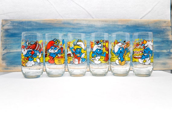 ☆ビンテージ Smurf PEYO 15体セット Vintage 1983 Peyo Smurfs Glasses - All Set Glasses Available