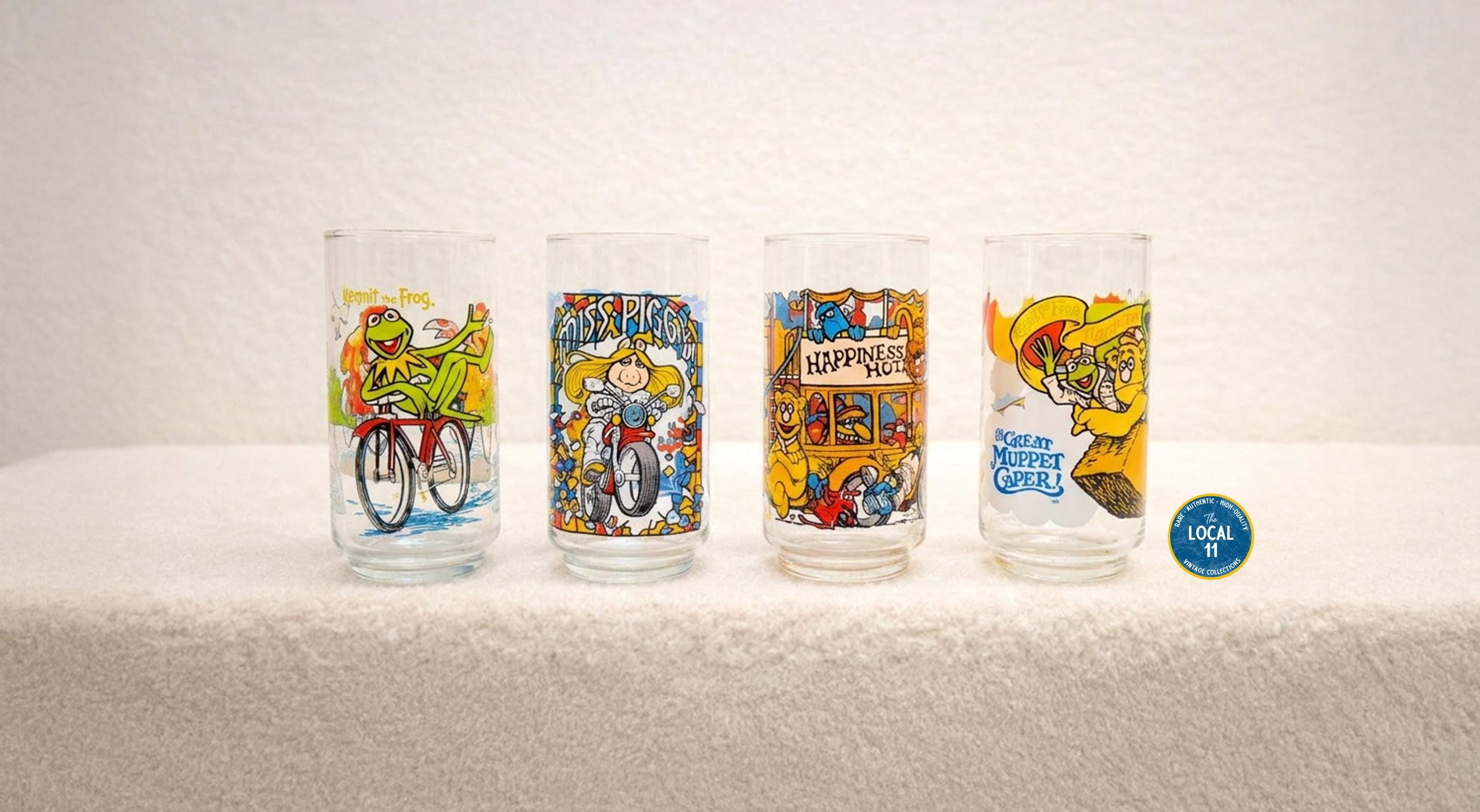 Vintage 1981 Mcdonald's Muppets Drinking Glasses, the Great Muppet