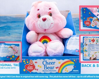 Vintage 1983 Care Bear™ Plush Animals by Kenner®, Year 1
