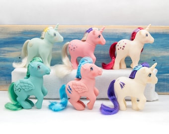 Vintage 1983 My Little Pony, Year 1, Original Six Rainbow