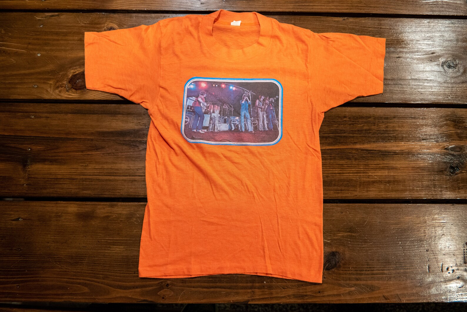 80s Vintage Chicago Band Authentic Concert Tour TShirt with Etsy