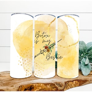 Botox is my Bestie / Nurse Injector / Botox Doctor / Botox Art / Marble Design / Digital Download 20oz Straight Tumbler Wrap PNG File