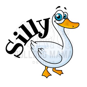 Silly Goose / Duck Duck Goose / Adult Humor / Play on Words / Instant Download / Sublimation PNG Files **INSTANT DOWNLOAD**