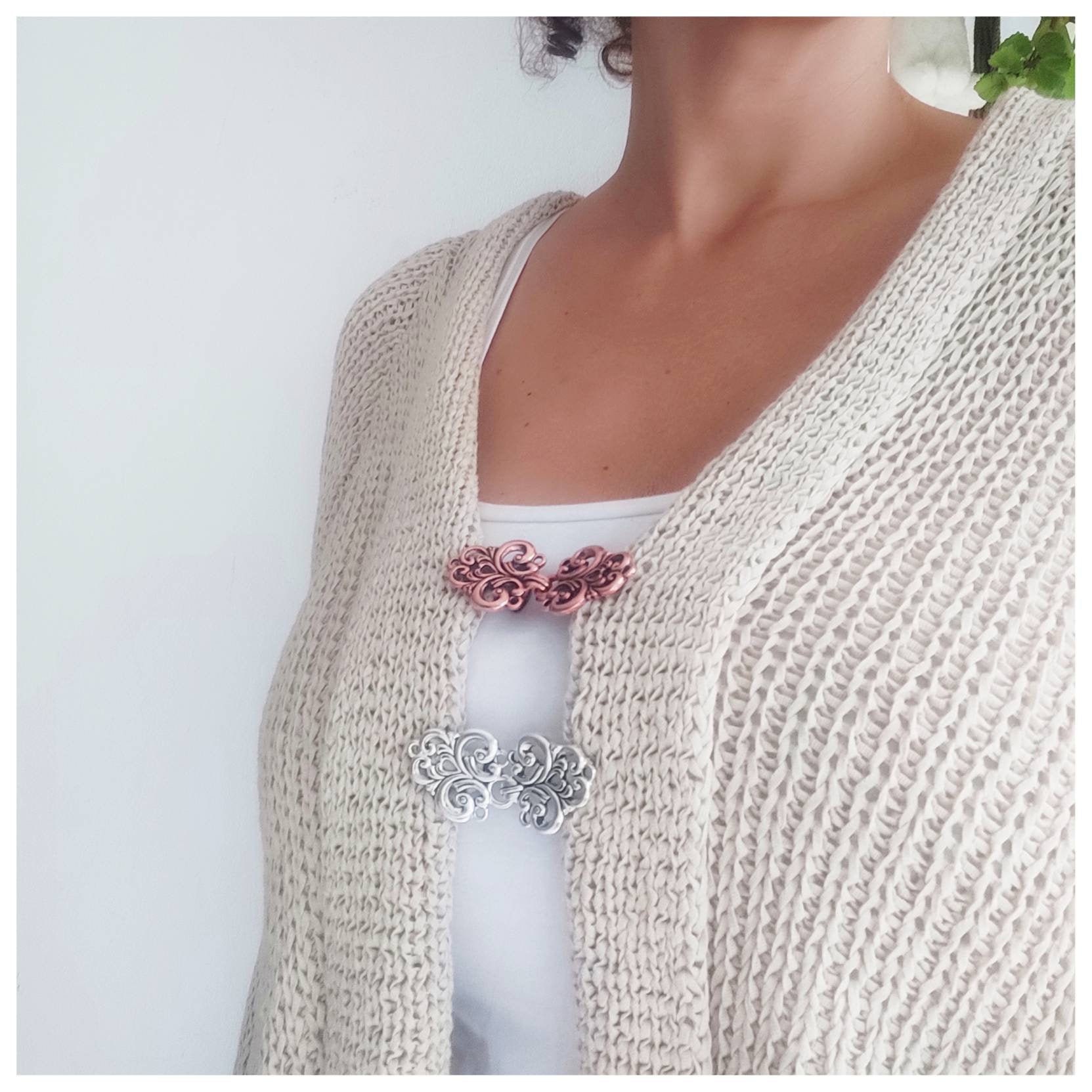 Clips for cardigans brass clip cardigan clasp cardigan Etsy