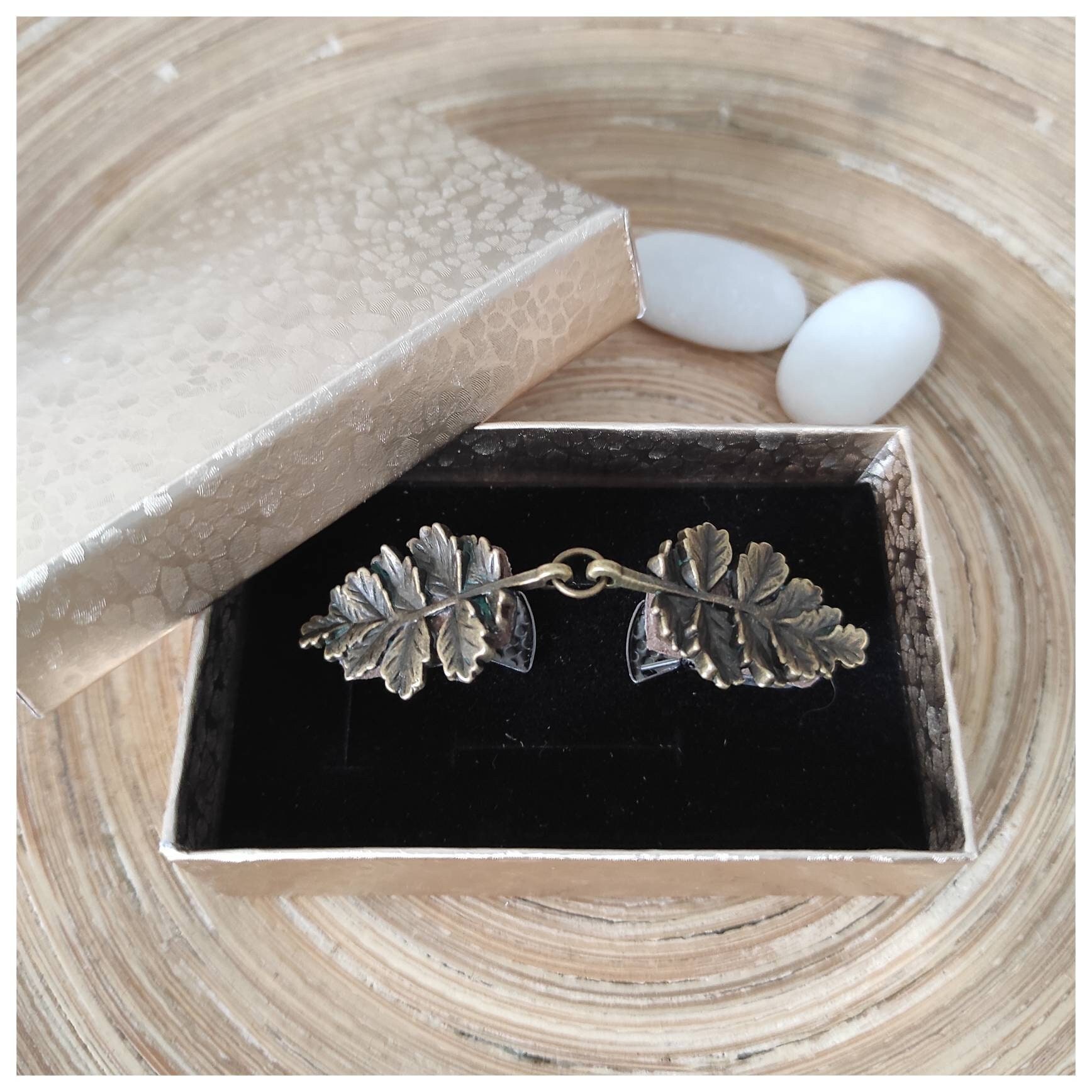 1950s’leaf rhinestone Cardigan　ScarfClip Vintage 1950sleaf motif rhinestone cardigan scarf clip | eBay