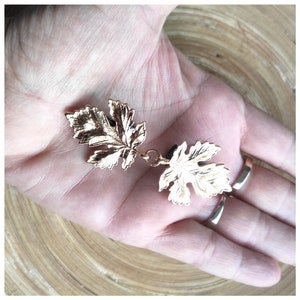 Golden brooch, sweater pin, sweater clip brooch, cloak clip, useful gift for mom, maple leaf brooch, cinch clip dresses, scarf clip, present