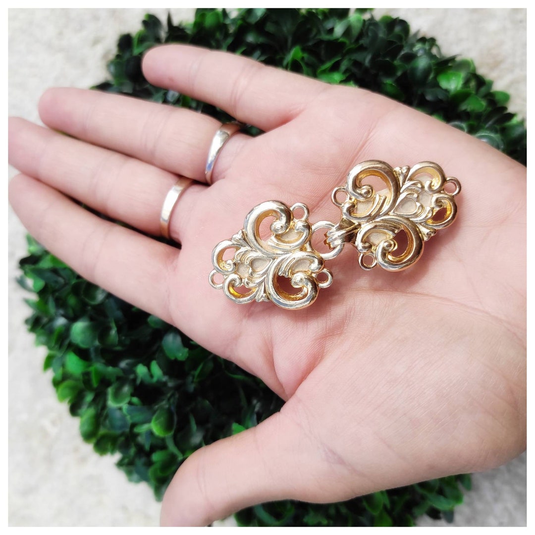 Clips for Cardigans, Brass Clip, Cardigan Clasp, Cardigan Pins, Kimonos